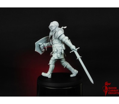 1/24 mm miniature The Knight from Ashes by BloodCarrotKnights resin kit 