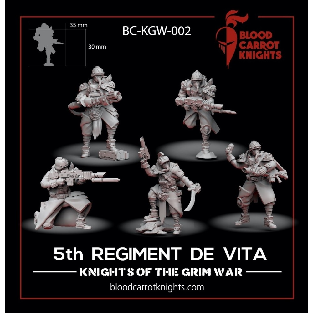 BloodCarrotKnights - Squad of the 5th Regiment de Vita