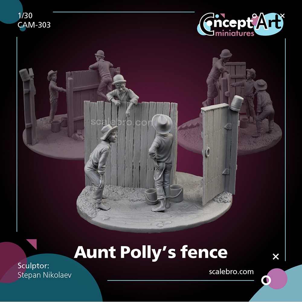 Aunt Polly's fence by Stepan Nikolaev