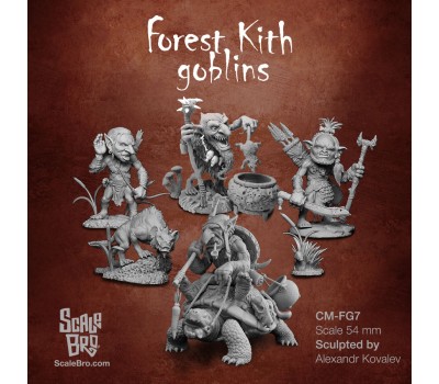 54 mm miniature Forest Kith Goblins 3 kit Set resin kit 