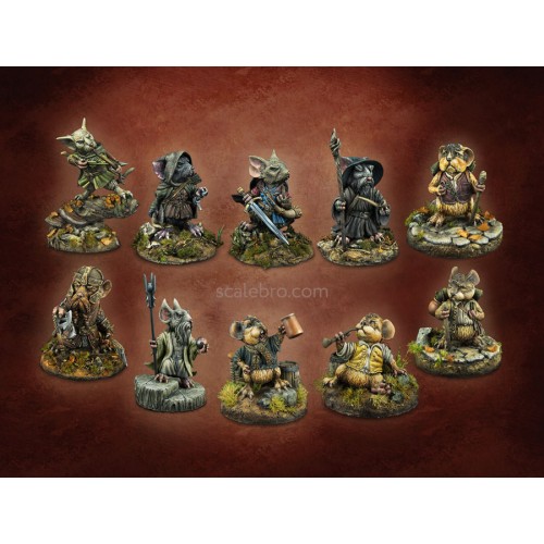 40 mm miniature Tail Brotherhood Samouse The Lord of the Rings resin kit 